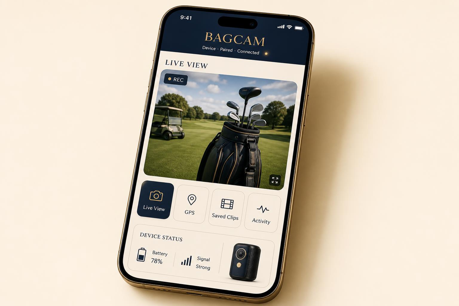 BagCam app interface